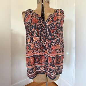 Lucky brand boho size L top